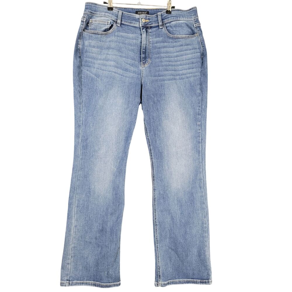 JUDY BLUE Bootcut High Rise Medium Wash Stretch Denim Blue Jeans Casual SIZE 20W